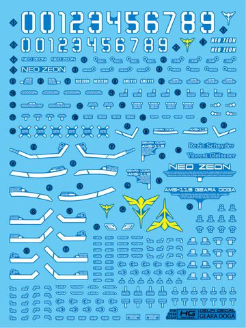 Delpi Decal HG Geara Doga