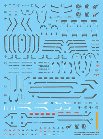 G-Rework HGWFM Gundam Calibarn Decals