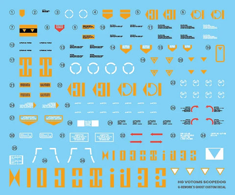 G-Rework HG Votoms Scopedog Decals