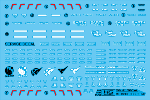 Delpi Decal HG Mirasoul Flight Unit