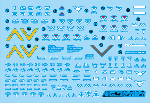 Delpi Decal HG Zowort Heavy