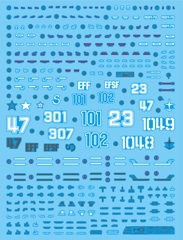 Delpi Decal HG GM Shoulder Cannon