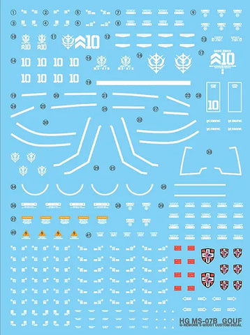 G-Rework HG Gouf Decals