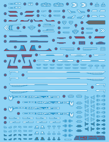 Delpi Decal HG Immortal Justice Gundam