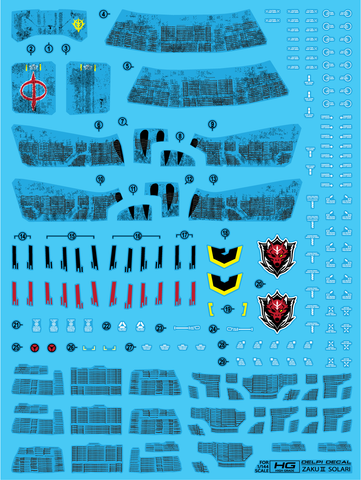 Delpi Decal HG Requiem ZakuII Solari
