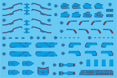 Delpi Decal HG Requiem Gundam EX