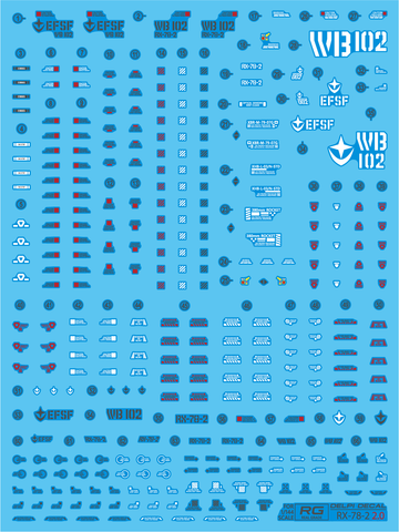 Delpi Decal RG RX-78-2 Ver.2.0 (Normal)