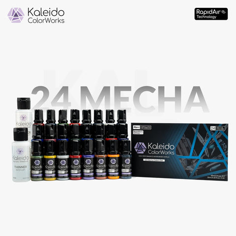 Kaleido ColorWorks 24 Mecha Colors Set (20ml bottles)