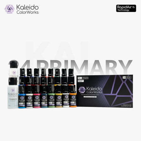 Kaleido ColorWorks 24 Primary Colors Set (20ml bottles)