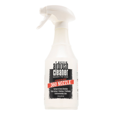 Medea Airbrush Cleaner with Invertible 360° Nozzle 16oz