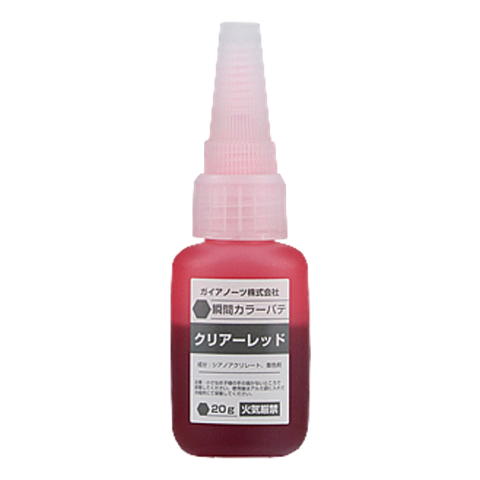 Gaia M-07CR Instant Adhesive Color Putty Clear Red 20g
