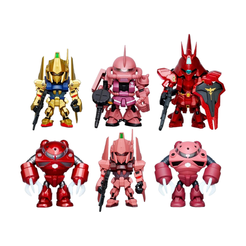 Char's Custom QMSV Mini Gundam Box of 8 Random Figures