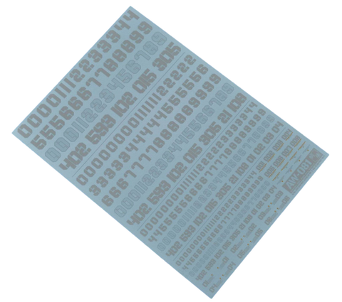 AW-081 Waterslide Decal (White)