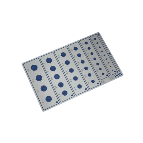 AW-228 Airbrush Templates/Scribing Templates 01 (Circular Small)