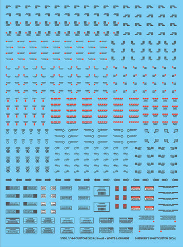 G-Rework 1/144 1/100 Custom Decal (Gray / Red) Decals
