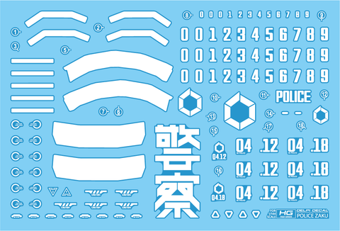 Delpi Decal HG Police Zaku