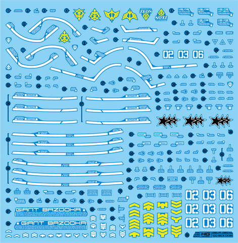 Delpi Decal HG Rick-Dom (GQ)