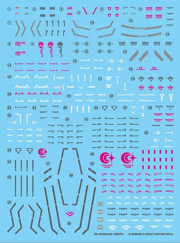 G-Rework HGWFM Gundam Lfrith Decals