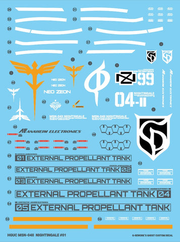 G-Rework HG Nightingale Decals