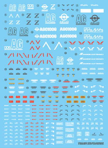 G-Rework HG MSZ-006 Zeta Gundam Decals