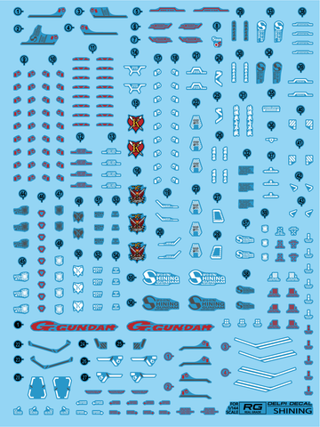 Delpi Decal RG Shining Gundam