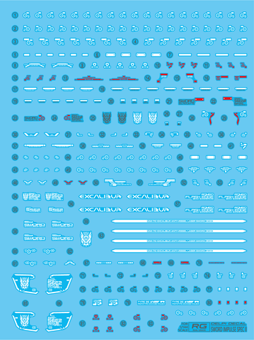 Delpi Decal RG Sword Impulse Gundam Spec II