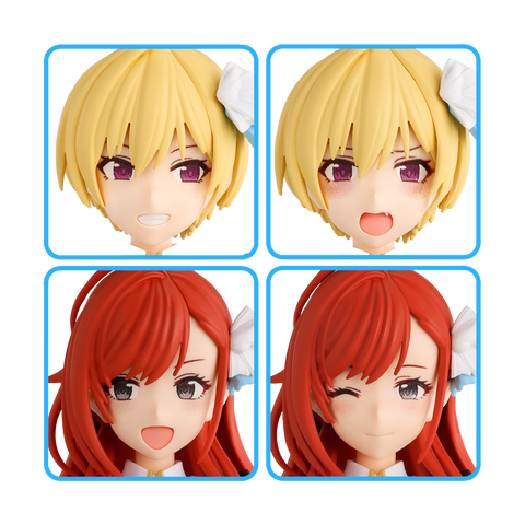 30MS x THE iDOLM@STER - Option Hair Style & Face Parts Set (Juri Saijo/Natsuha Arisugawa)
