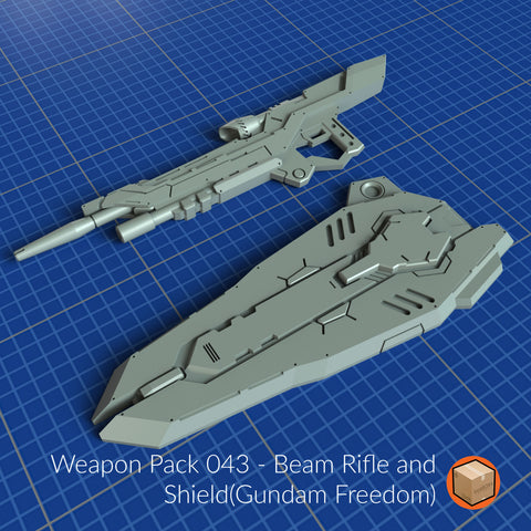 LootBOX+ WP043 Beam Rifle and Shield (Freedom)