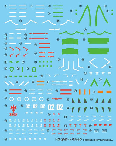 G-Rework HG GFreD Decals