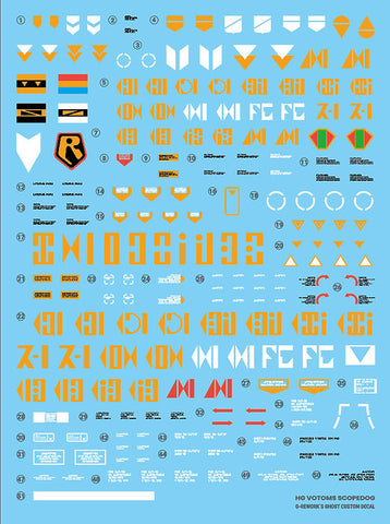 G-Rework HG VOTOMS Burglarydog + EX Part Set 2 Decals