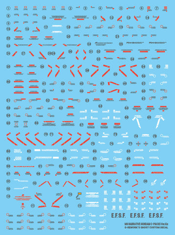 G-Rework MG Narrative Gundam C-Packs [Ver.Ka] Decals