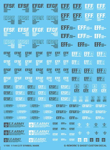 G-Rework HG/MG Multiuse E.F.S.F Marking Decals