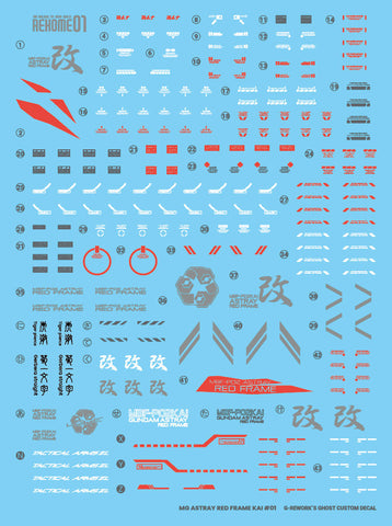 G-Rework MG Astray Red Frame Kai Decals