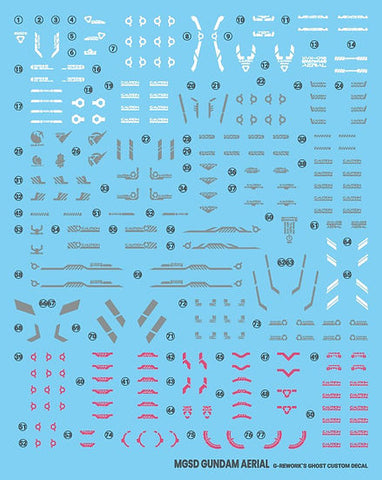 G-Rework MGSD Gundam Aerial Decals