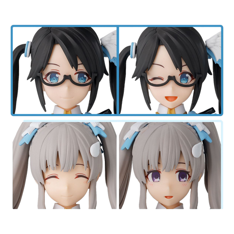 30MS x THE iDOLM@STER - Option Hairstyle & Face Parts Set (Yuika Mitsumine x Kiriko Yukoku)