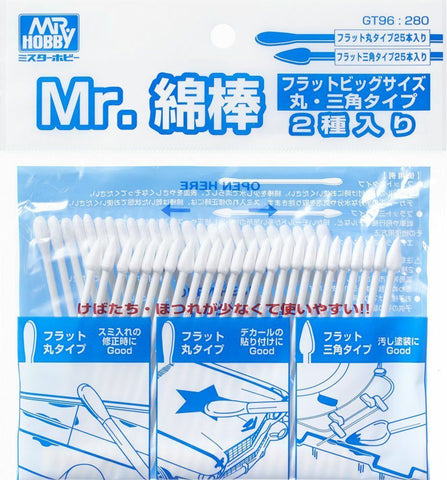 Mr. Cotton Swab Flat Round/Triangle Type GT96
