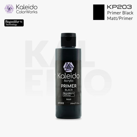 Kaleido ColorWorks KP203 Matt Black Primer (210ml)