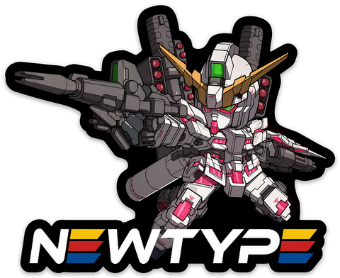 Newtype FA Unicorn Chibi Sticker