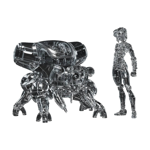 PLAMAX MF-94 Minimum Factory Motoko Kusanagi with Fuchikoma (Manga Thermoptic Camouflage Ver.)