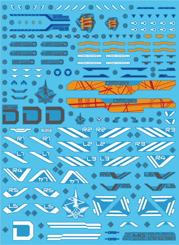 Delpi Decal MG Astray Blue Frame D