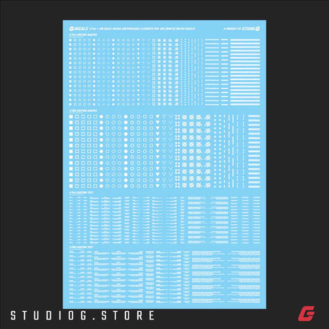 GDecals 1/144+1/100 Mecha Customization Elements Ver 001 Water Decals