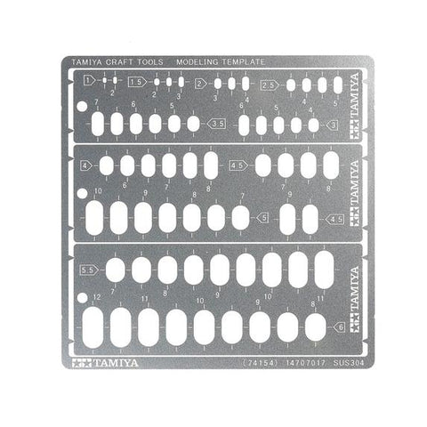 Tamiya Modeling Template Rounded Rectangles