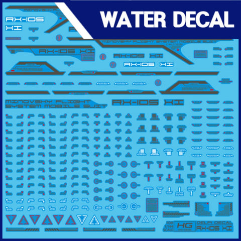 Delpi Decal HG Xi Gundam - [Red/Grey]
