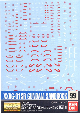 GD-99 MG XXXG-01SR Gundam Sandrock Ver. EW Decals