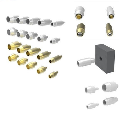 HIQParts EZ Gun Muzzle Short Silver (10 pcs)