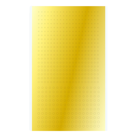 HIQParts Gold Circular Metallic Stickers (3 - 4.6mm)