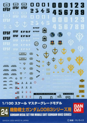 GD-24 MG Gundam 0083 Multi-Use Decal