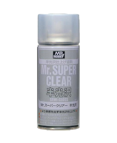 Mr. Super Clear Spray Semi-Gloss