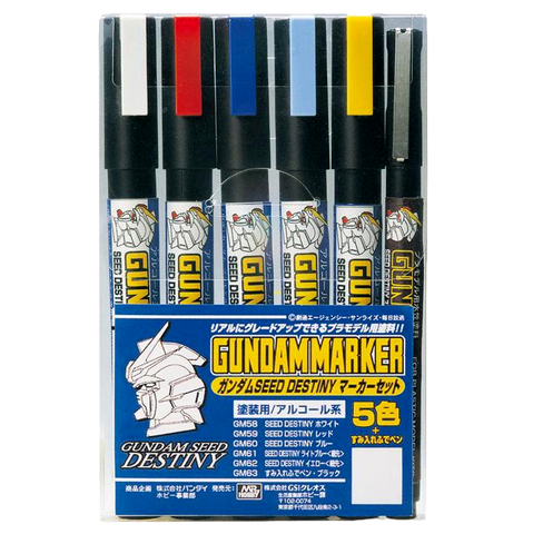 Gundam Marker Seed Destiny Set 1