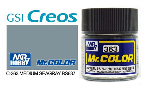 Mr. Color C363 75% Flat Medium Sea Gray (BS637) 10ml